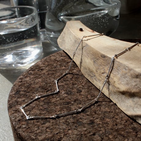 norme bamboo chain necklace (slim) / SV925