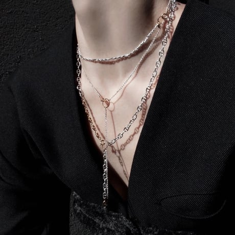 Layered necklace (3P) (mix color)