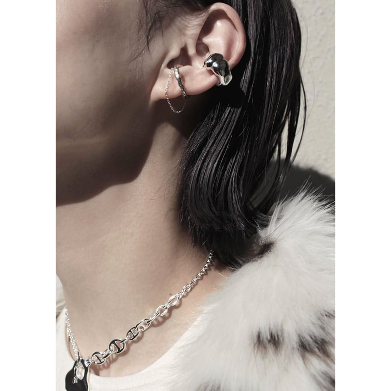 Aging chain cuff ring (1P) | Soierie Online Store