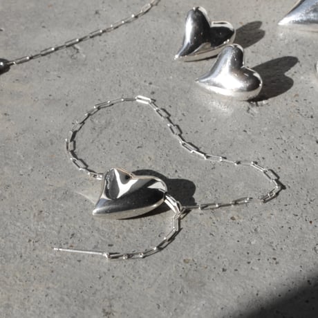 Heart bracelet / Silver【Silver 925 product】
