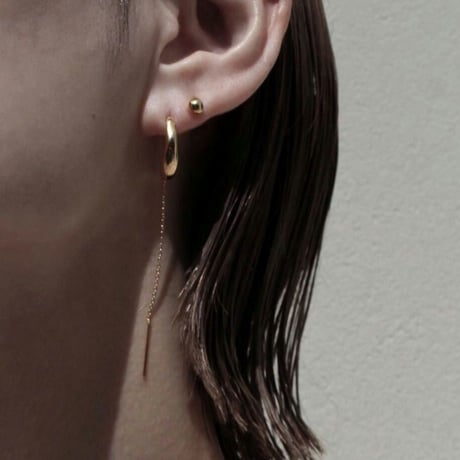 norme drop pierce / SV925＋Gold Plated
