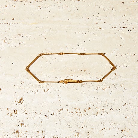 norme bamboo chain bracelet (slim) / SV925＋Gold Plated