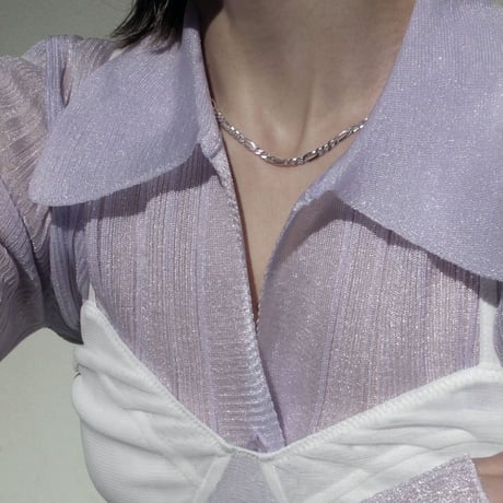 norme standard clear necklace [Unisex line] / SV925