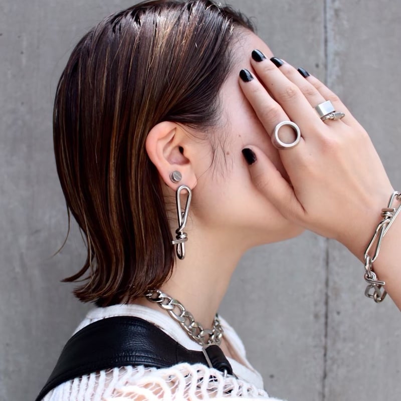 Slit bis magnet pierce (1P)［Unisex line］ | Soie