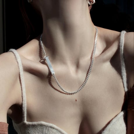 norme ID Plate necklace / SV925