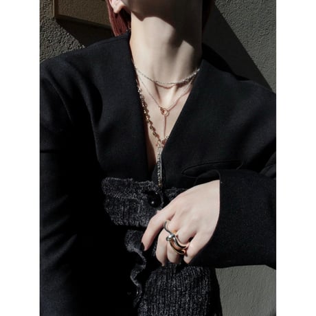 Layered necklace (3P) (mix color)