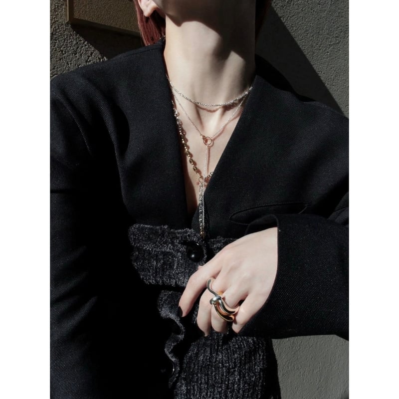 Layered necklace (3P) (mix color) | Soierie Onl