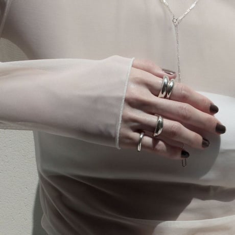norme sleek earcuff ring (1P) #12 / SV925