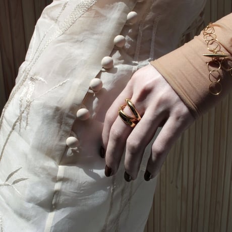 norme clear circle bracelet / SV925＋Gold Plated