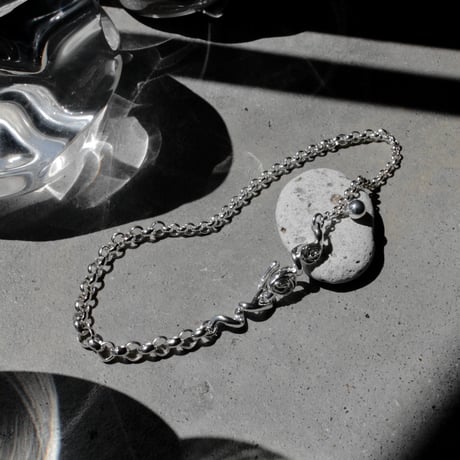 Rose hook necklace