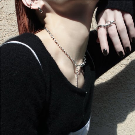 Metal small pearl pierce