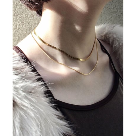 norme cord necklace / SV925＋Gold Plated