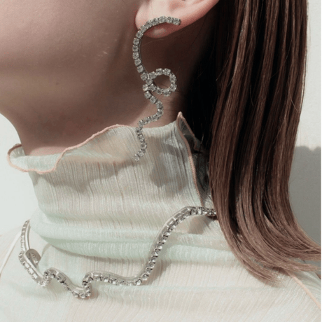 Organic bijou circle pierce (2P)