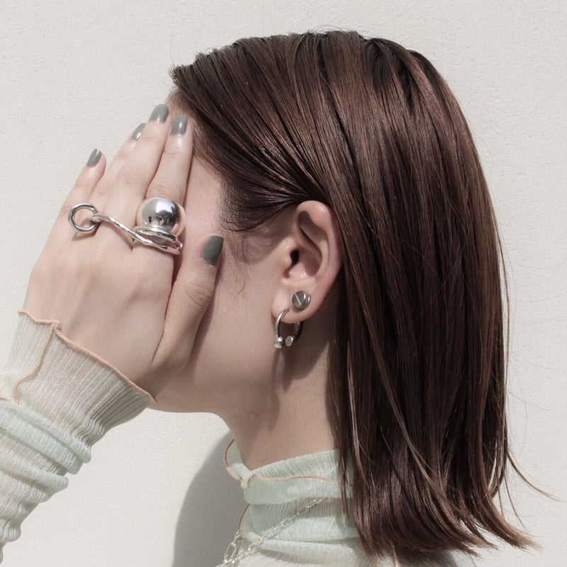 Slit bis magnet pierce (1P)［Unisex line］ | Soie