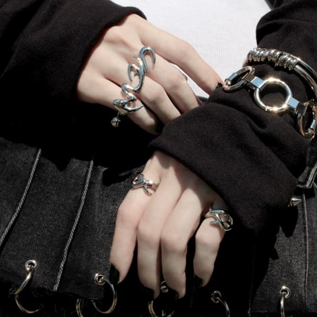 Tribal cuff ring