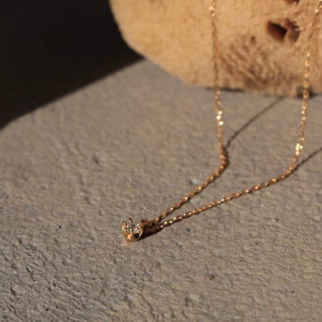 norme diamond necklace / SV925＋Gold Plated