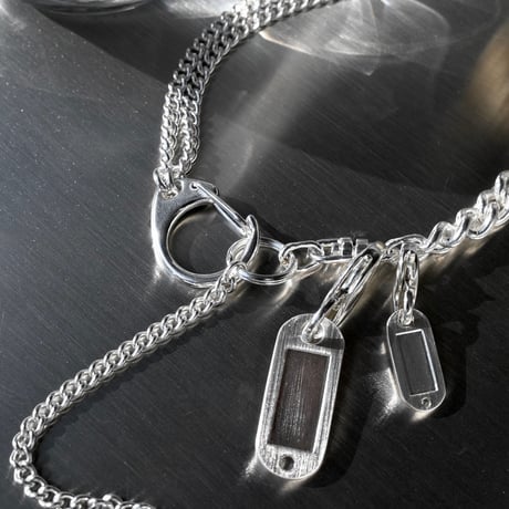 Key motif tag necklace
