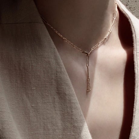 norme shimmer necklace / K18