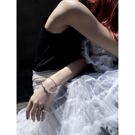 Ball chain hook bracelet [Unisex line]