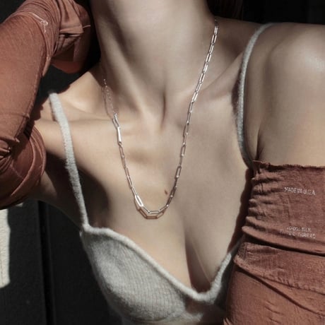 norme dew long frame necklace / SV925