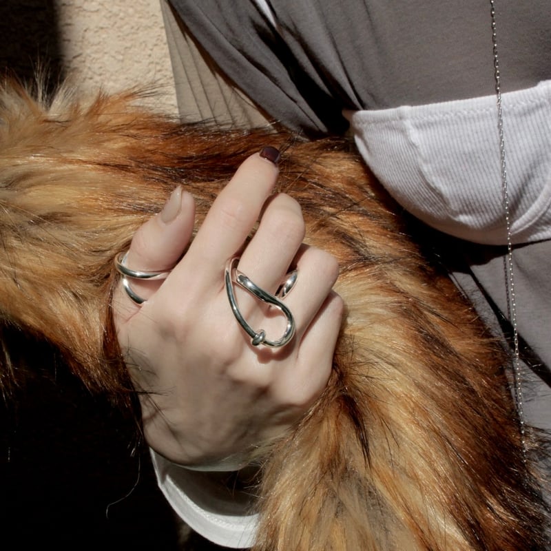 Neo coil earcuff ring (one color) | Soierie Onl