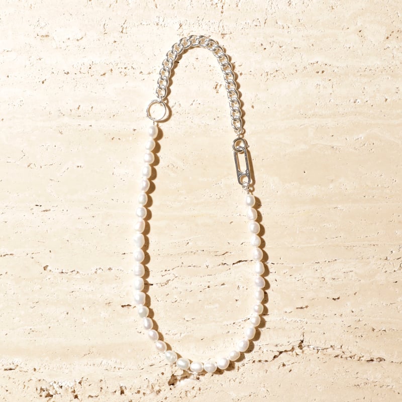 Clip frame pearl necklace | Soierie Online Store