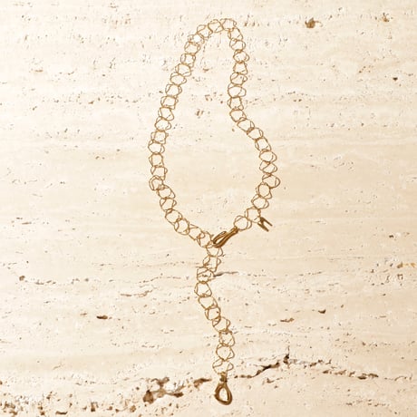 norme hook circle necklace / SV925＋Gold Plated