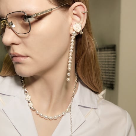 Rose pearl pierce (1P)