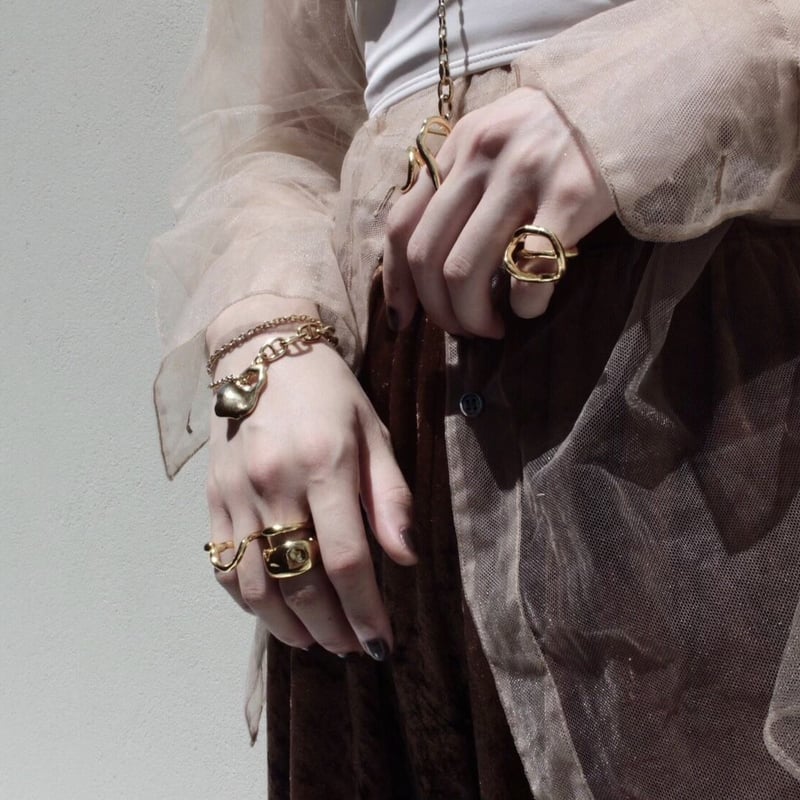 Tangled pinky ring (1P) (one color) | Soierie O