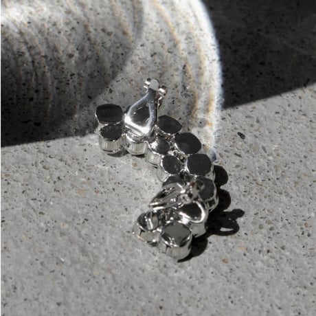 Stone curve ear clip (1P)