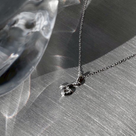 norme numbering mini necklace / SV925