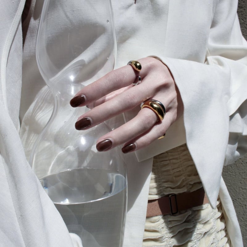 Moist asymmetry earcuff ring (mix color)【Exclus...