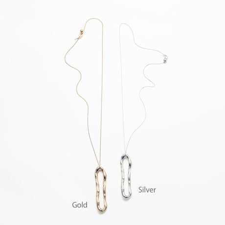Bit motif simple necklace (Long)