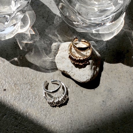 Infinity coil cuff ring (one color)