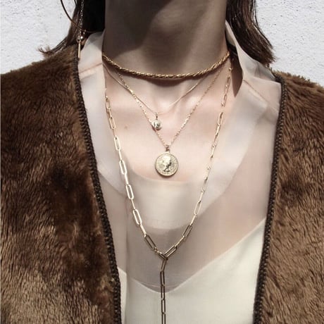 norme necklace (Bold) / K10