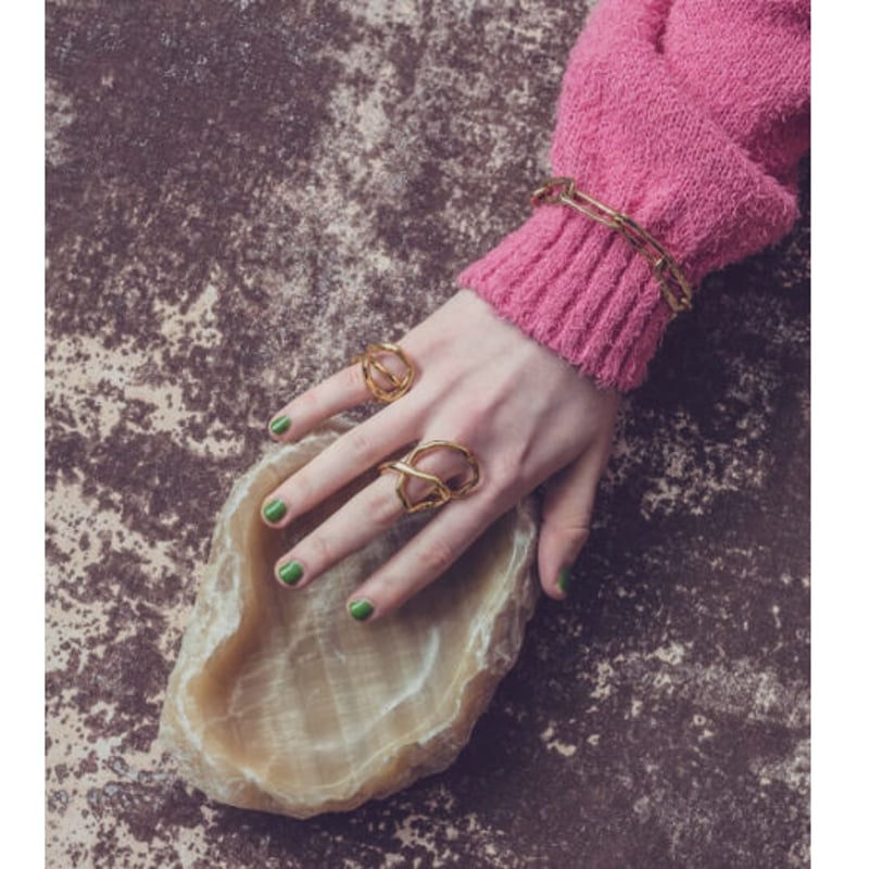Tangled pinky ring (1P) (one color) | Soierie O