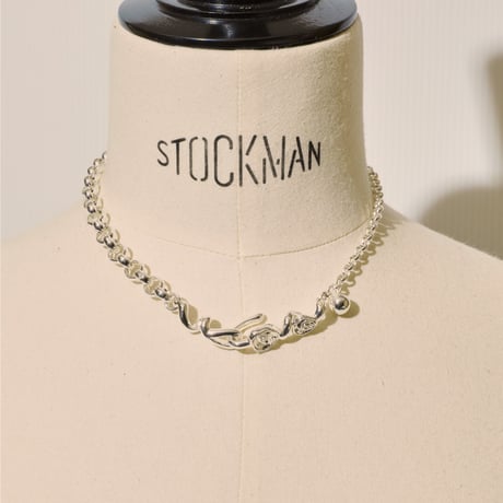Rose hook necklace