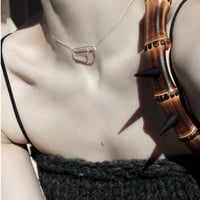 norme uncut clip necklace / SV925