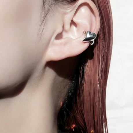Heart mini cuff / Silver【Silver 925 product】