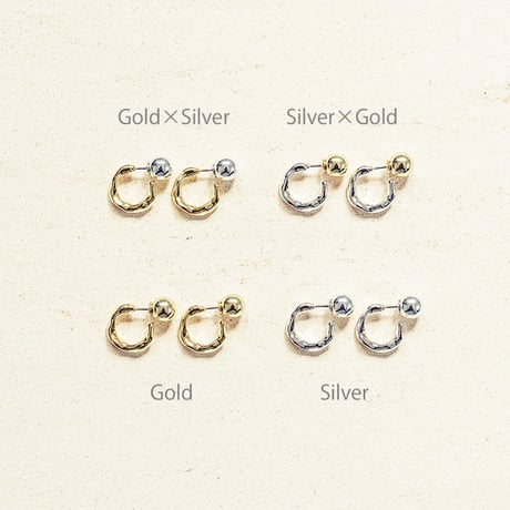 Art screw pierce / Small (2P)