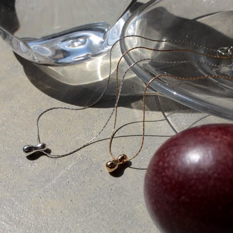 Metal small pearl necklace