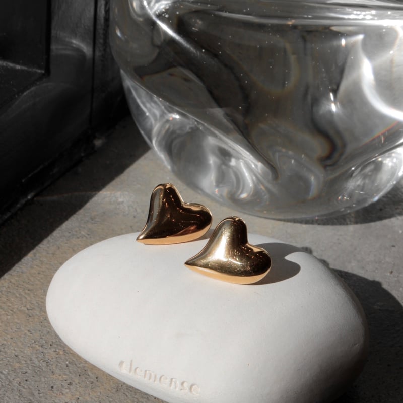 Heart pierce / Gold 【Silver 925 product】 | Soie