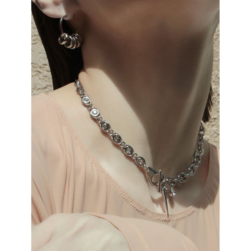 soierie ソワリー　ネックレス& ピアス　シルバー Coil pierce (Small) | Soierie Online Store