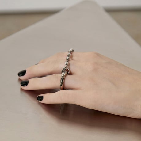 Metal ball carabiner ring