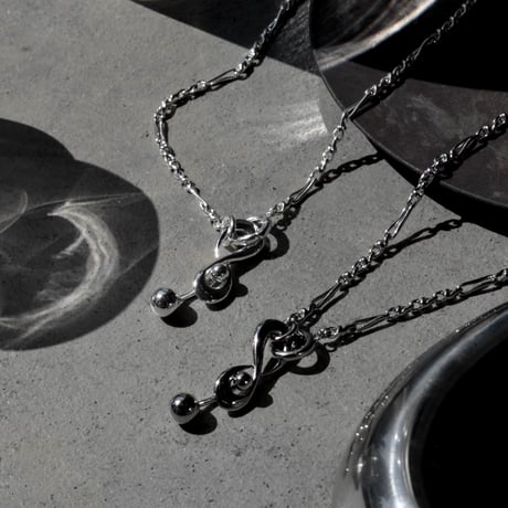 Tribal barbell necklace