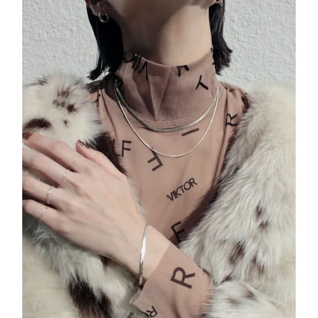 norme flat snake  bracelet / SV925