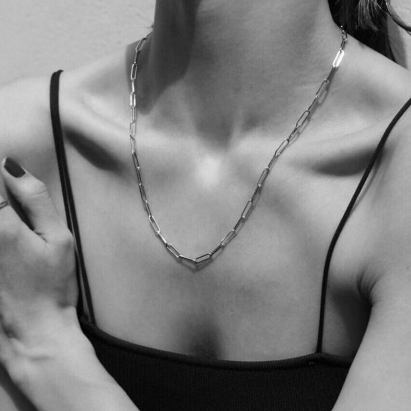norme long frame necklace / Men's long type (Si