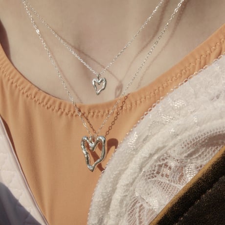 norme open heart necklace / SV925