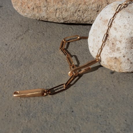 norme dew long frame bracelet / SV925＋Gold Plated