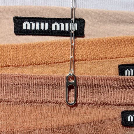 Gem clip necklace(3p set)